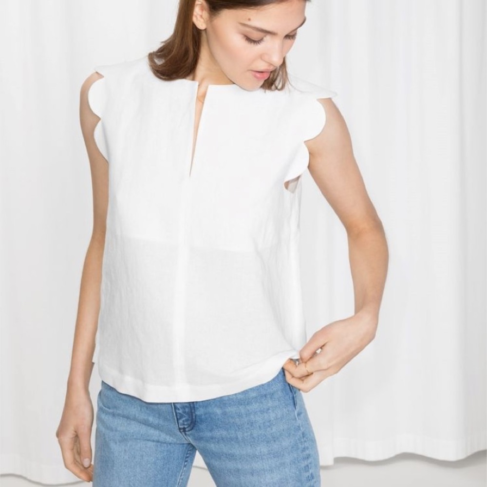 Scalloped Blouse